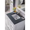James Martin Vanities De Soto 30in Single Vanity, Bright White w/ 3 CM Charcoal Soapstone Quartz Top 825-V30-BW-3CSP - alternate 3
